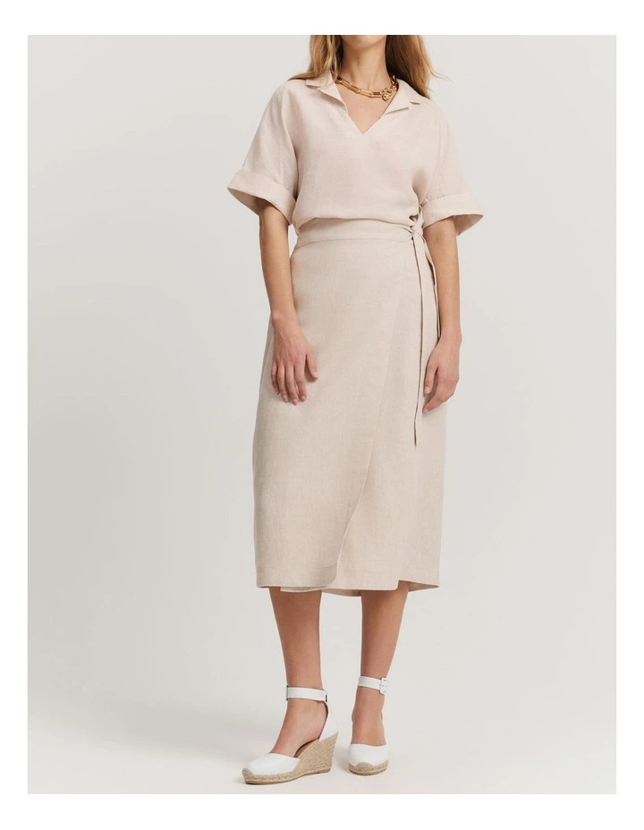 linen sardine dress Mara Dress in Sardine – Leroli main image 1