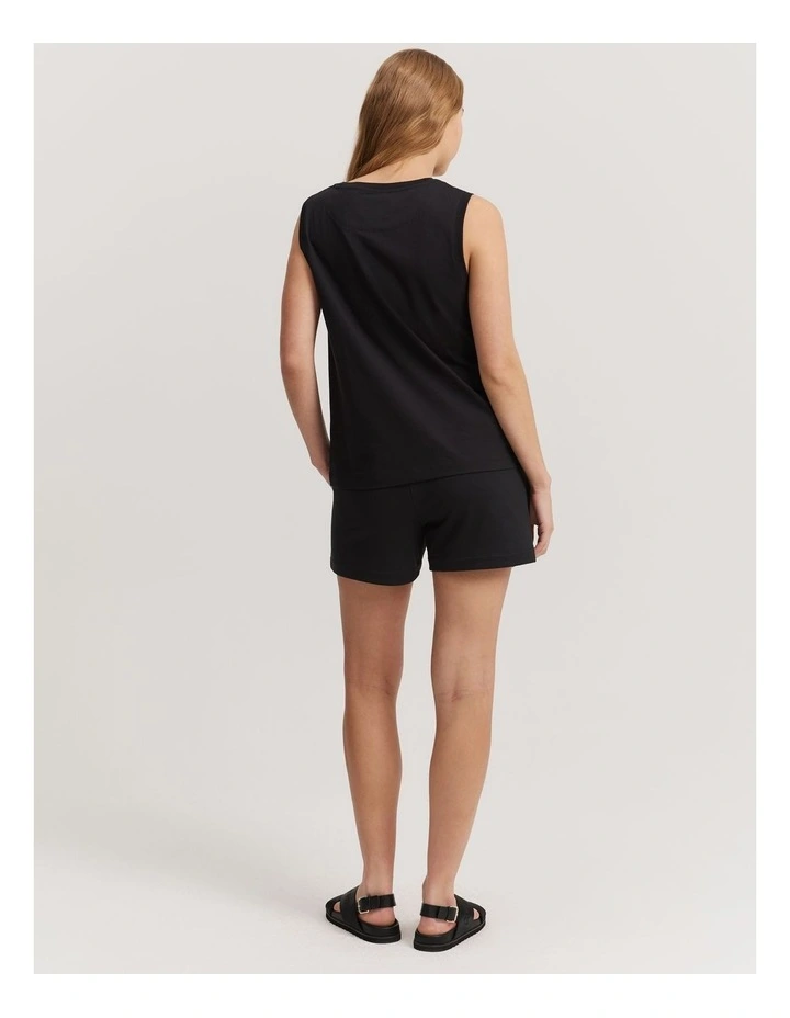 Australian Cotton Heritage Tank in Black image 4