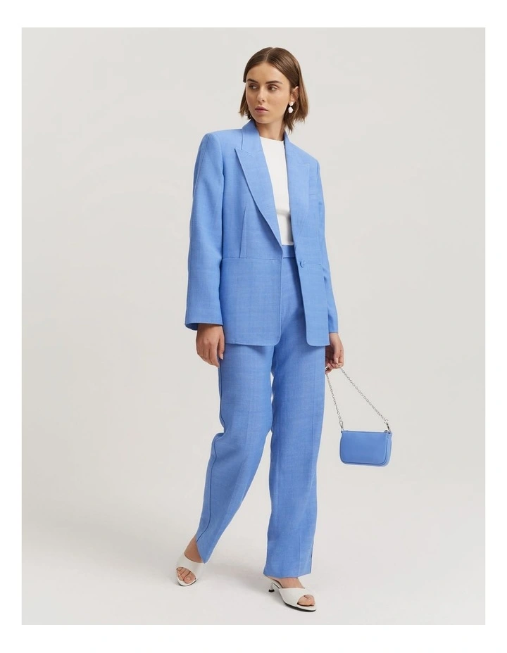 ボトムスその他 Tagliatore Single Breasted Blazer In Blue Viscose Tagliatore single-breasted Blazer | Blue | FARFETCH
