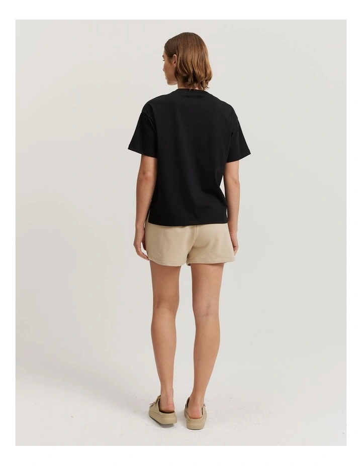 Verified Australian Cotton Round Logo T-shirt in Black image 4