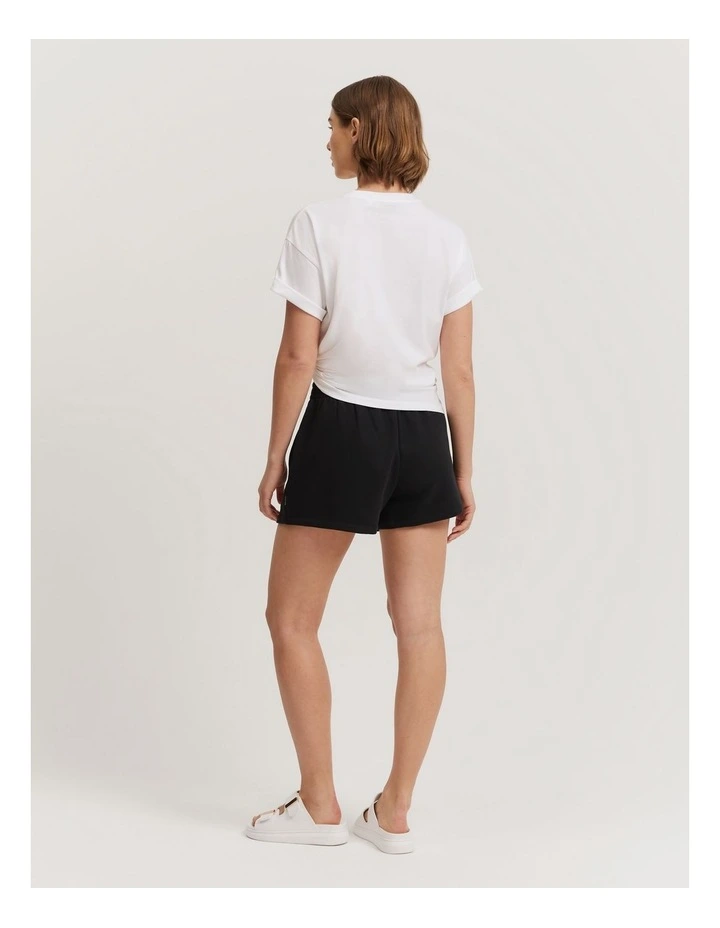 Verified Australian Cotton Round Logo T-shirt in White image 4