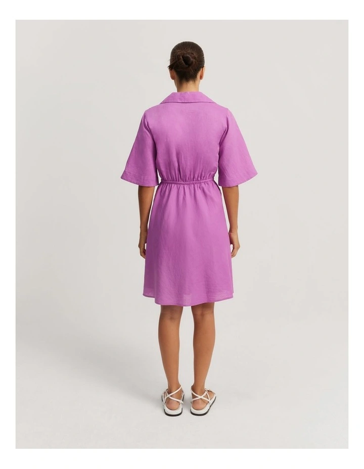 Cut Out Mini Dress in Vivid Purple image 4