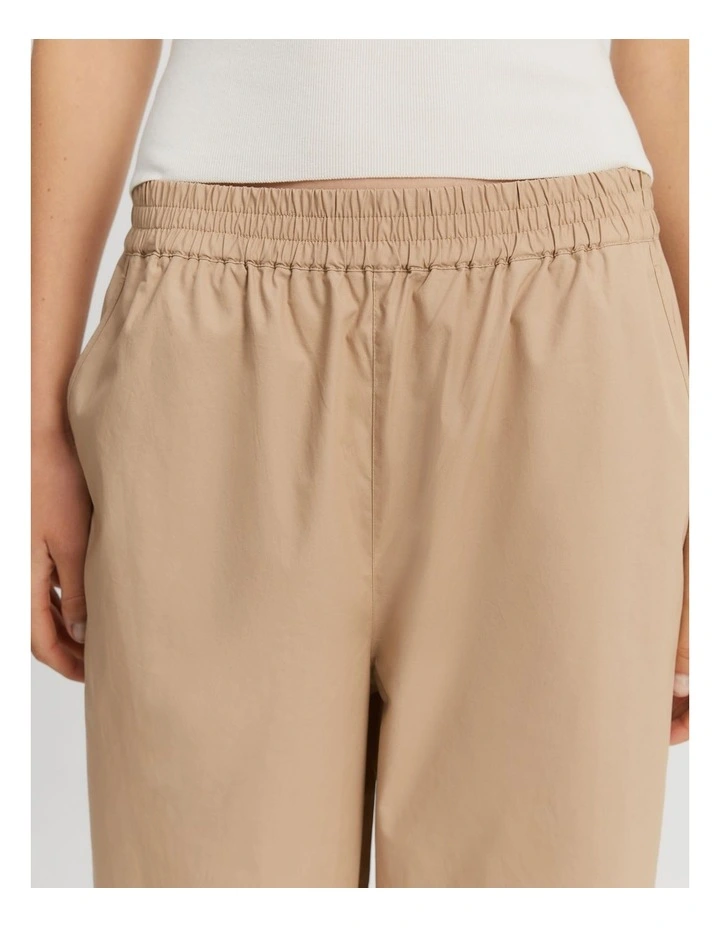 Cotton Pull-on Pant in Nougat image 2
