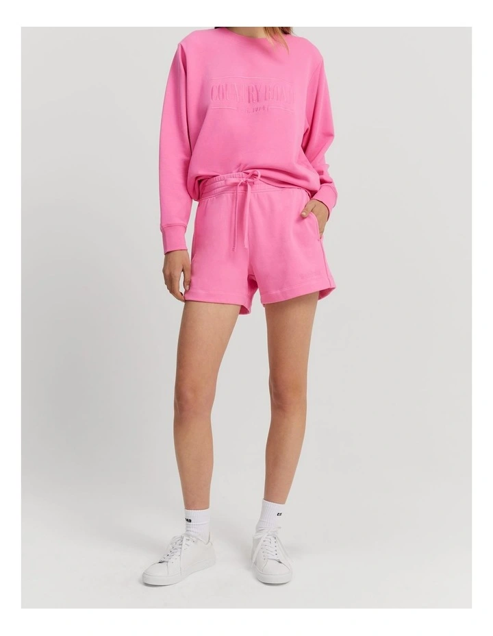 Verified Australian Cotton Heritage Sweat Short in Ultra Pink image 1