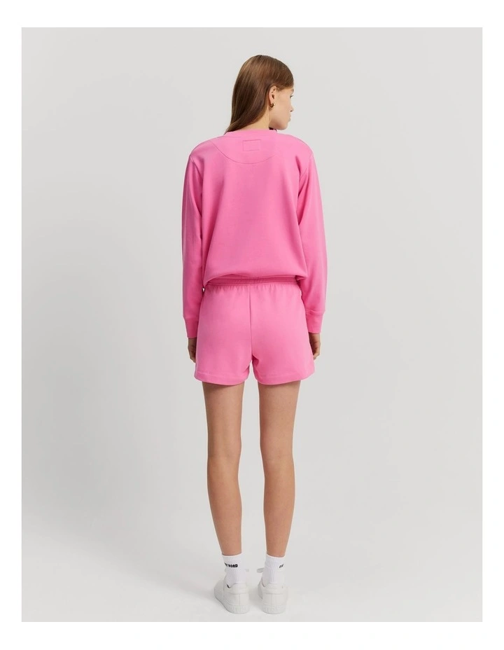 Verified Australian Cotton Heritage Sweat Short in Ultra Pink image 4