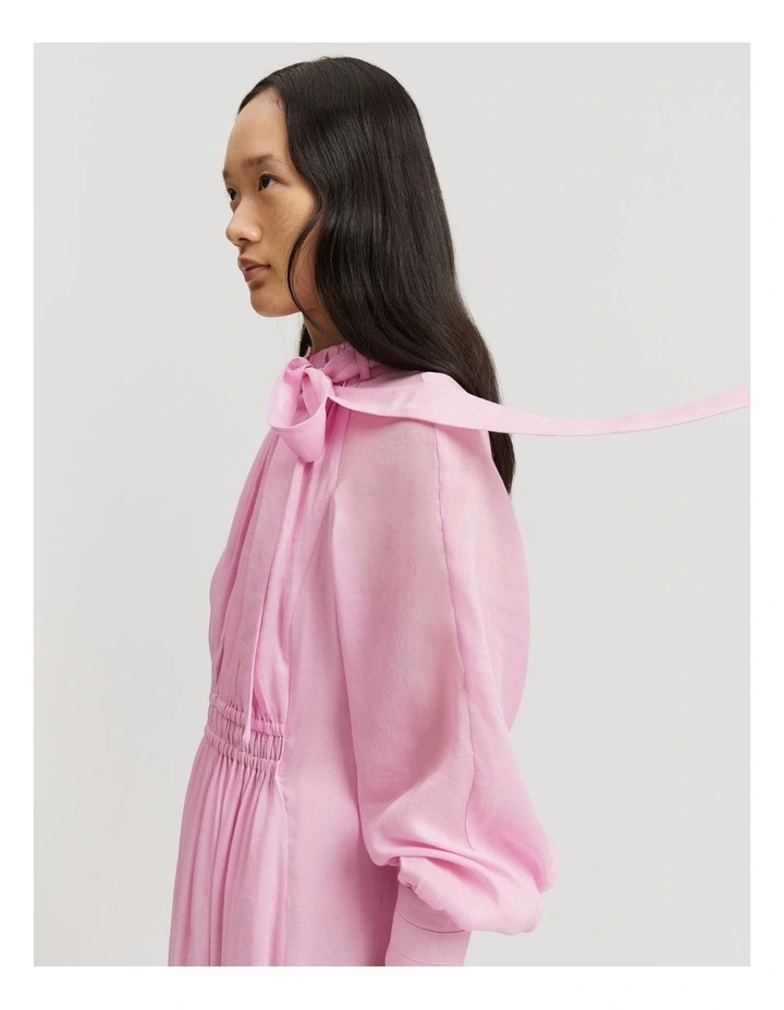 Country Road Pussybow Midi Dress in Rose | MYER