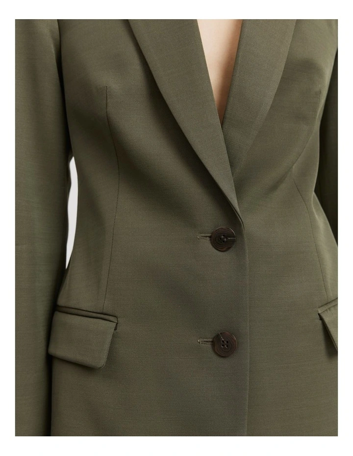 Contour Blazer in Hunter Green image 2