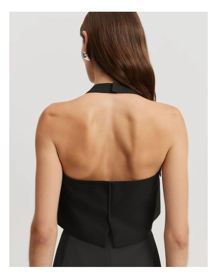 Canyon Halter Top - Black main image 1