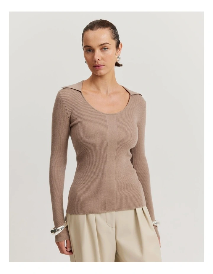 merino collared shirt