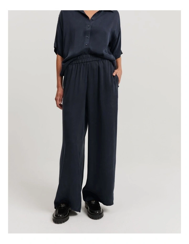 Pull-on Cupro Pant in Night Sky image 1