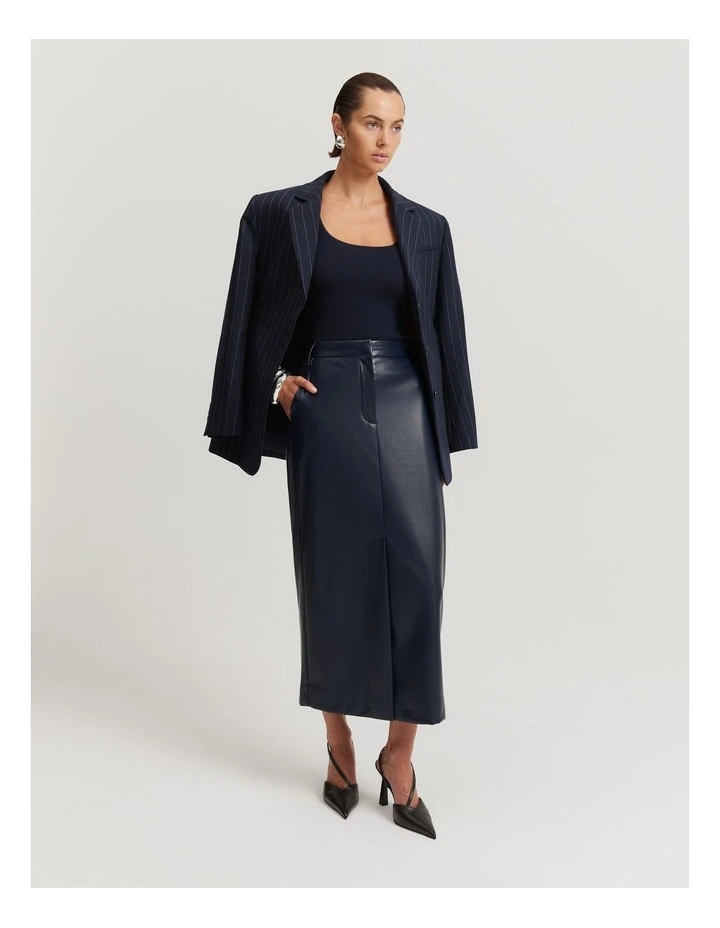Column Skirt in Midnight Blue image 1