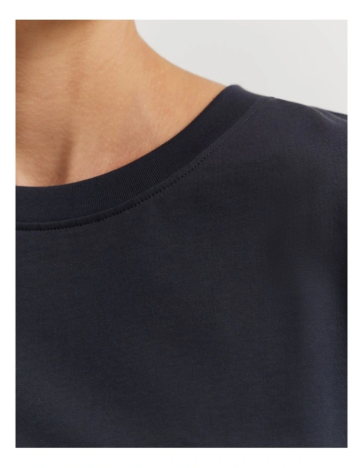 Australian Cotton Slim Fit T-shirt in Navy image 3