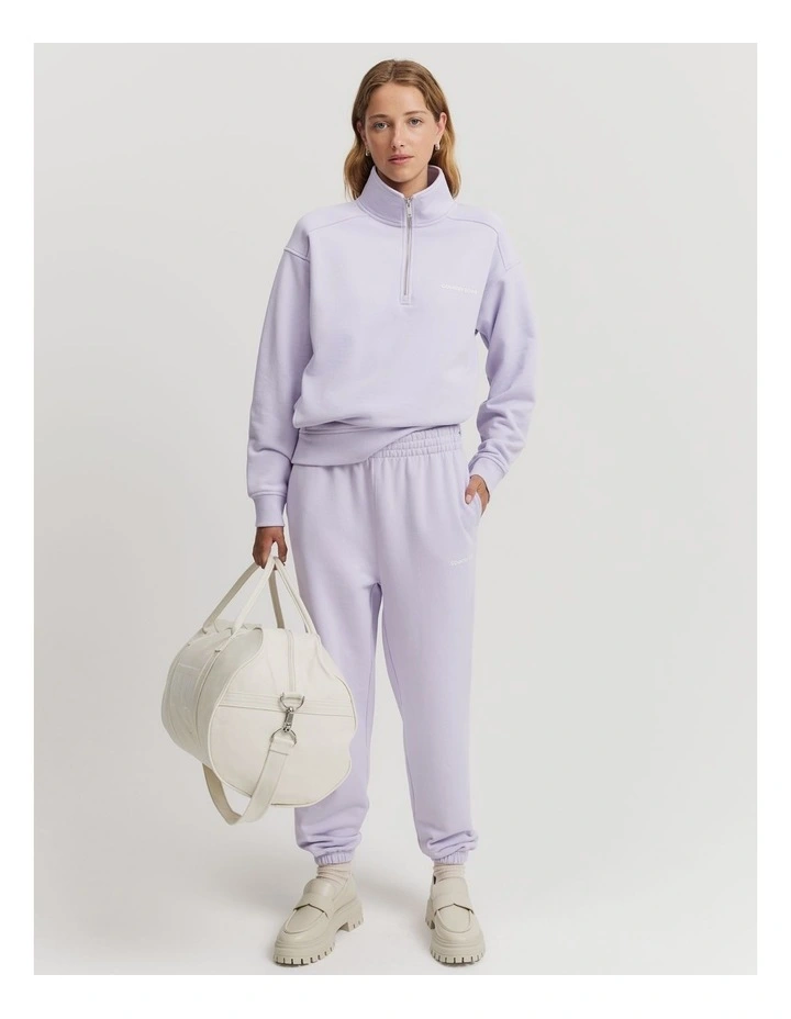 Australian Cotton Logo Sweat Pant in Lilac image 1