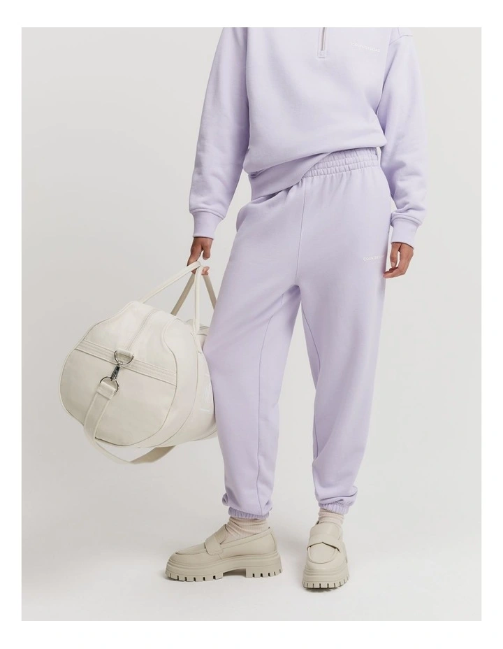 Australian Cotton Logo Sweat Pant in Lilac image 3