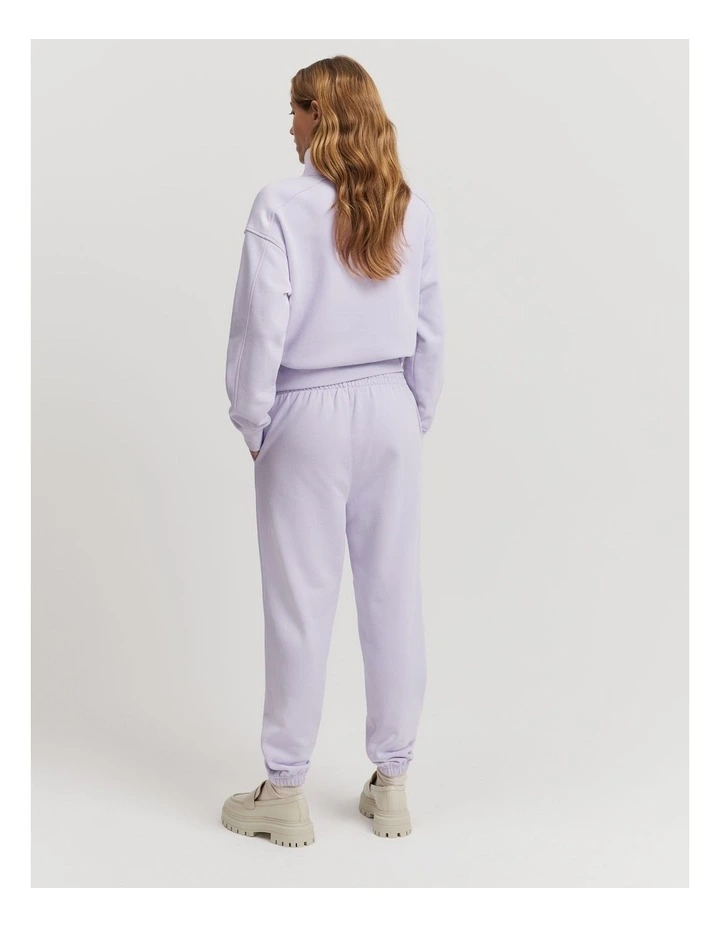 Australian Cotton Logo Sweat Pant in Lilac image 4