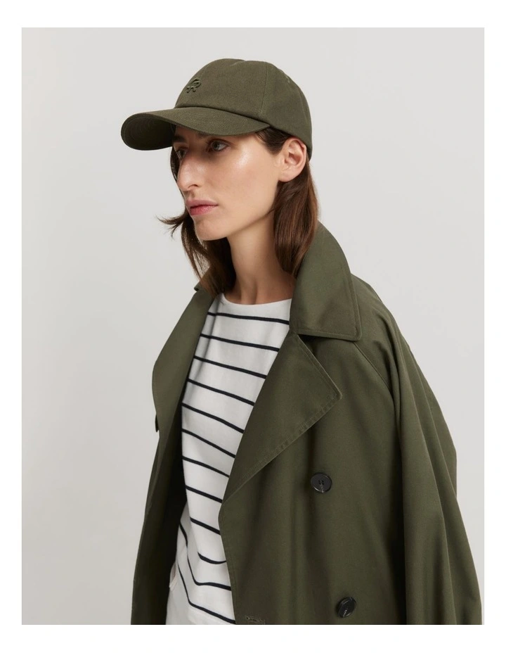 Monogram Cap in Hunter Green image 2