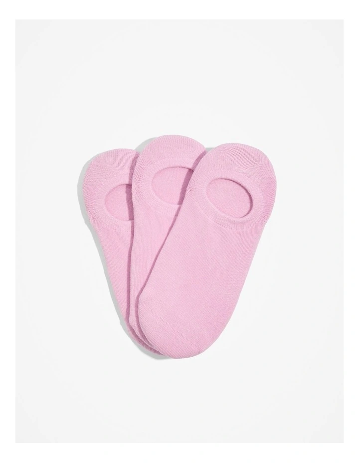 Australian Cotton Blend Cushion Sock Pack of 3 in Rose image 1