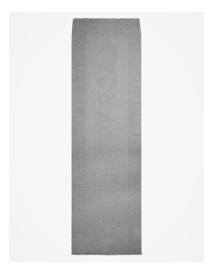 Logo Scarf in Grey Marle image 3