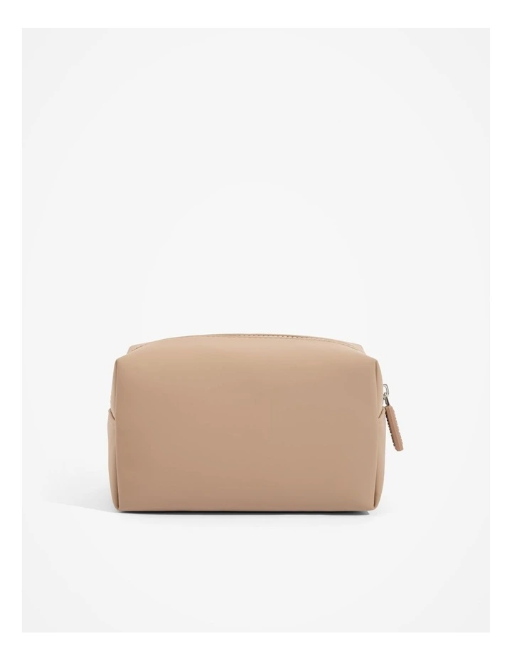 Coated Daily Cosmetic Bag in Nougat image 3