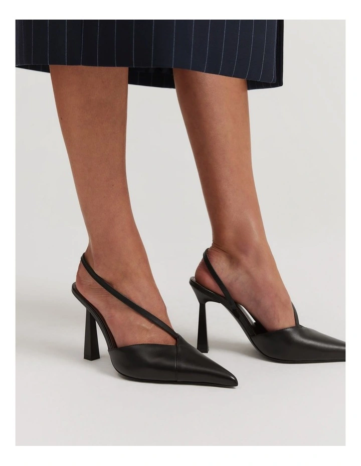 Country Road Liza Heel Shoe In Black MYER