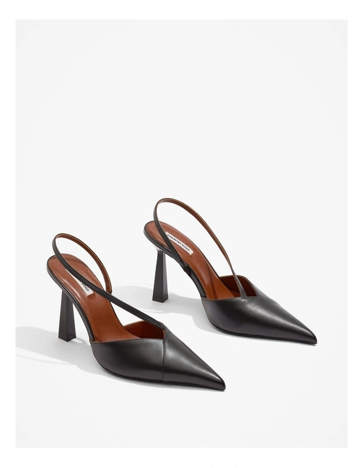 Country Road Liza Heel Shoe In Black MYER