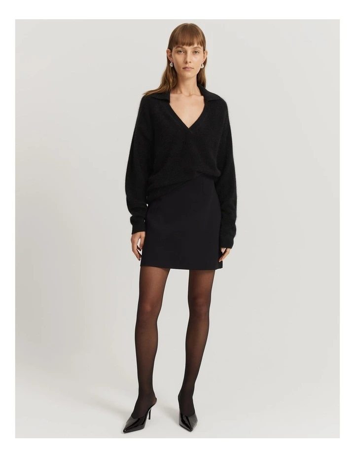 Gcs-certified Brushed Cashmere Polo in Black image 5