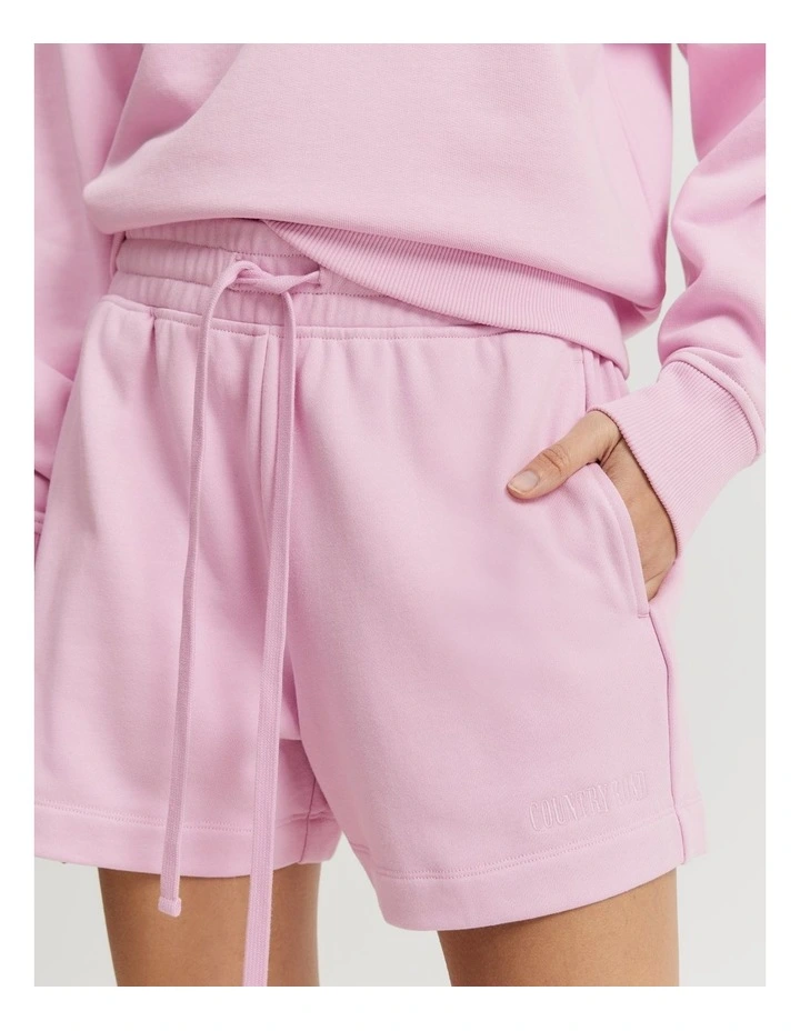 Verified Australian Cotton Heritage Sweat Short in Rose image 3