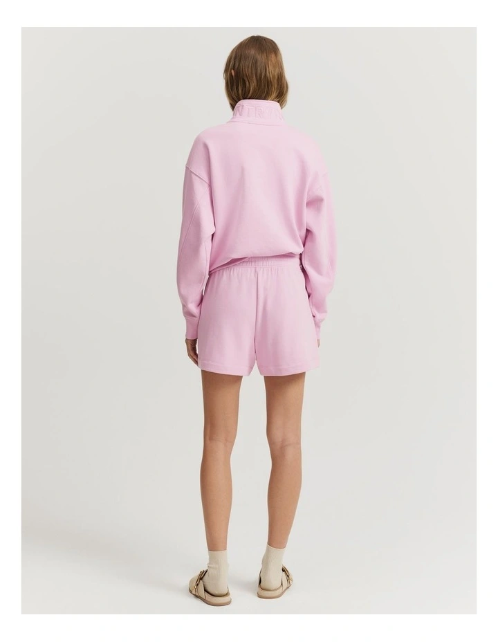 Verified Australian Cotton Heritage Sweat Short in Rose image 4