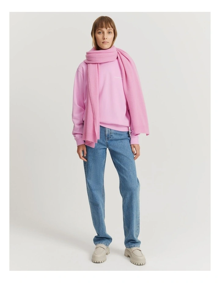 Australian Cotton Relaxed Fit Sweat in Rosetta image 1