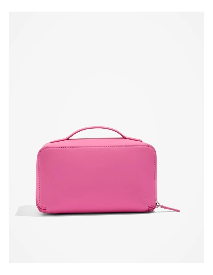 Medium Convertible Cosmetic Case in Pink Punch image 3