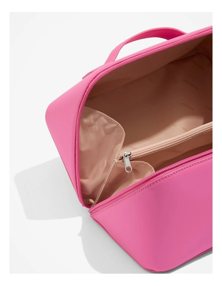 Convertible Cosmetic Case Large in Pink Punch image 2
