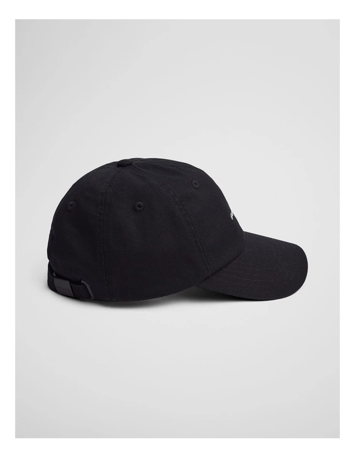 Mini Logo Cap in Black image 2