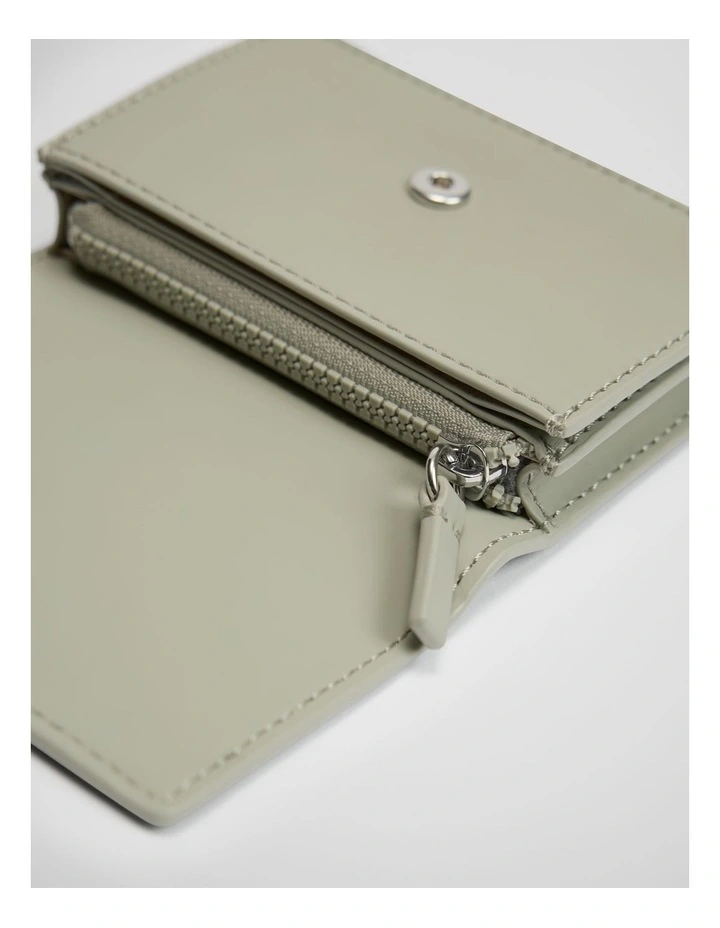 Coated Wallet in Pistachio image 3