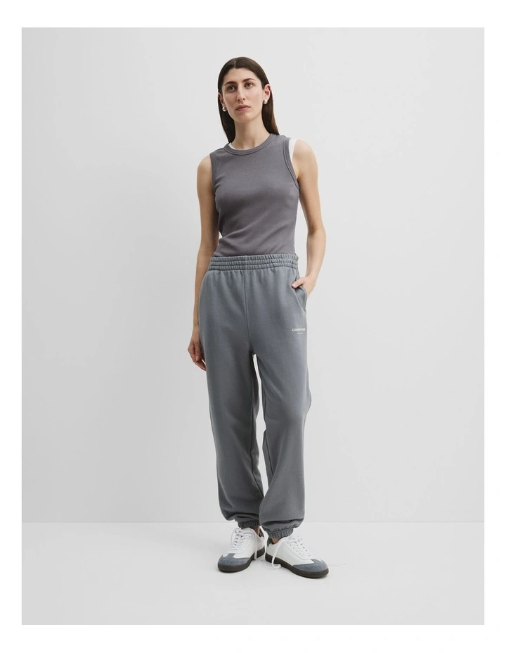 Australian Cotton Logo Sweat Pant in Mineral image 1