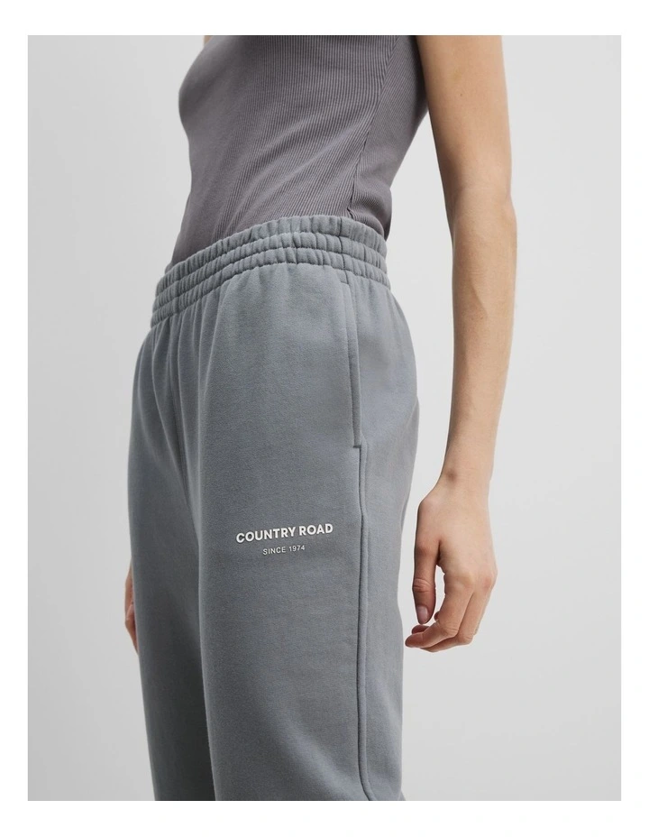 Australian Cotton Logo Sweat Pant in Mineral image 2