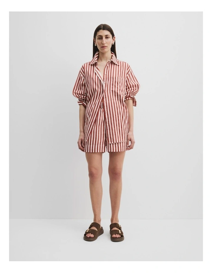 Elsa Shirt - Russet White Stripe main image 1