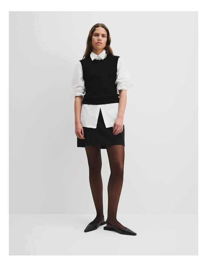 Soft Knit Tank in Black image 1