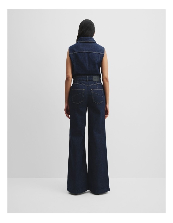 High Rise Wide Leg Jean in Indigo Rinse image 4