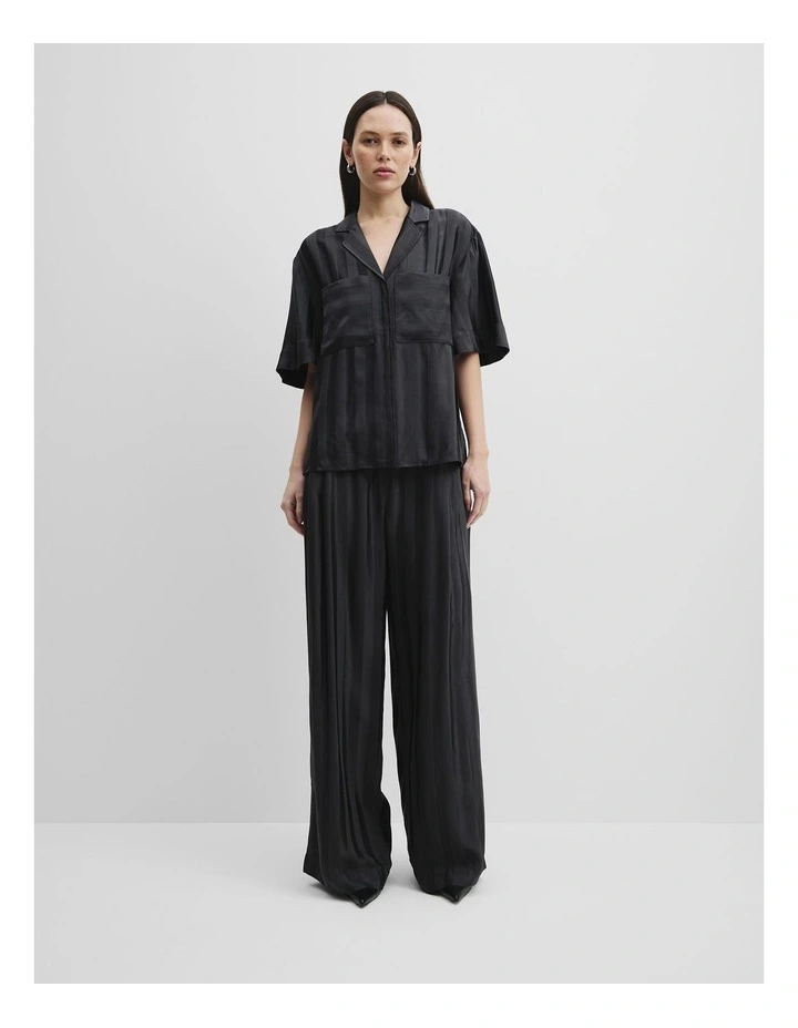 Self Stripe Short Sleeve Shirt in Slate image 3