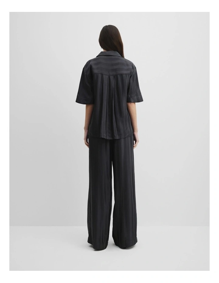Self Stripe Short Sleeve Shirt in Slate image 4