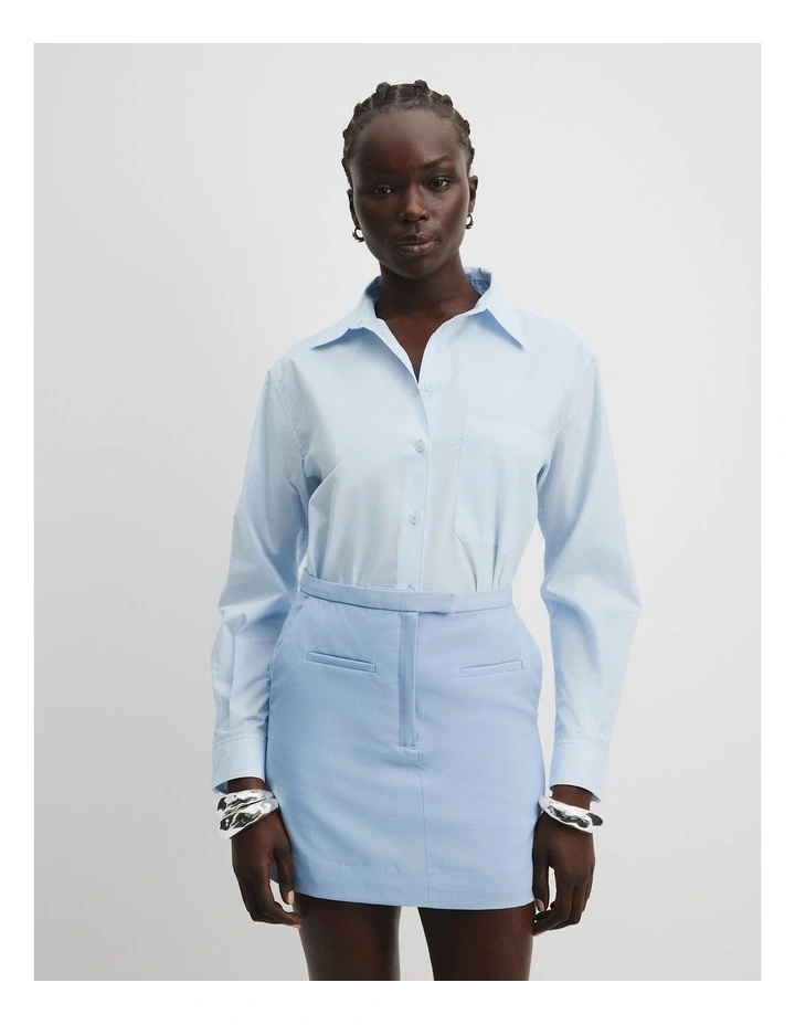 Cotton Shirt in Salt image 1