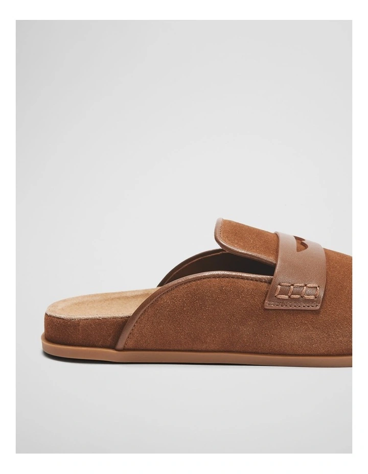 Country Road Lou Suede Mule in Chestnut | MYER