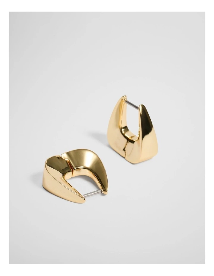 Mini Leni Hoop Earring in Gold image 3