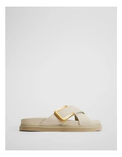 Tessa Sandal in Oat Milk