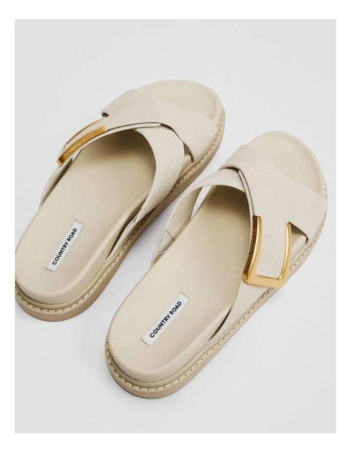 Tessa Sandal in Oat Milk image 4