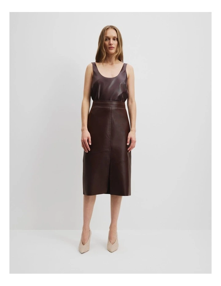 Woven Scoop Tank in Miso image 1