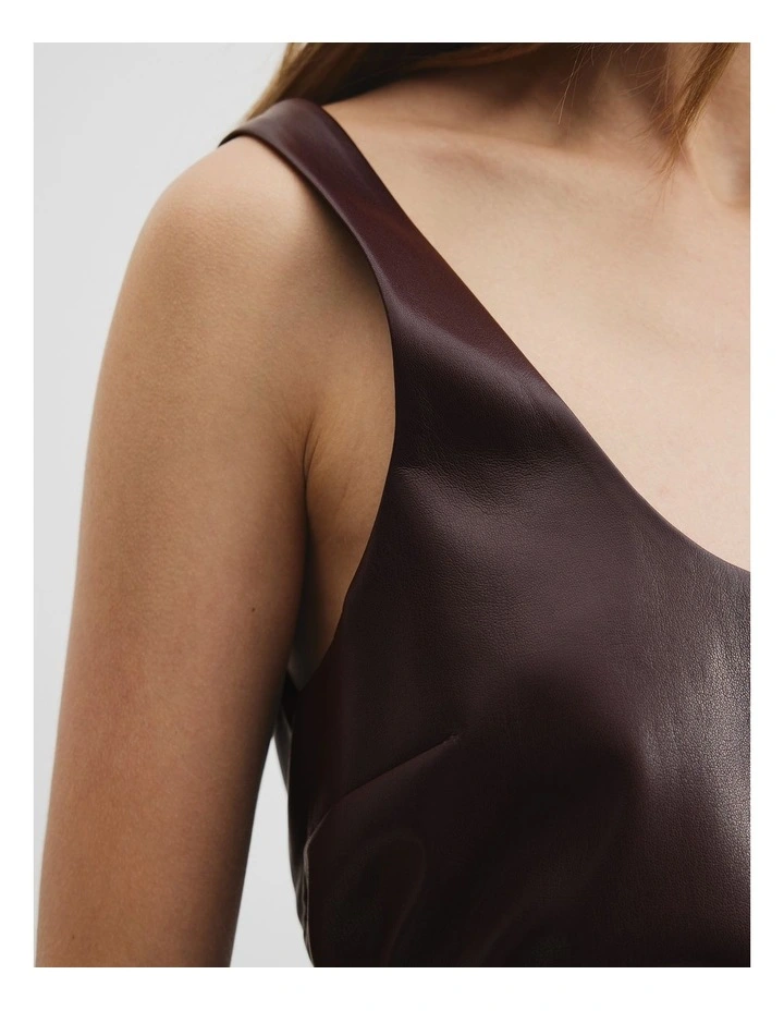 Woven Scoop Tank in Miso image 3