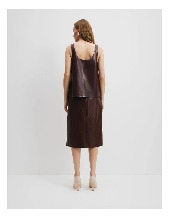 Woven Scoop Tank in Miso image 4