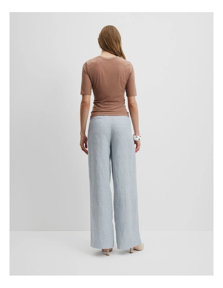 Mesh Half Sleeve Top in Nutmeg image 4