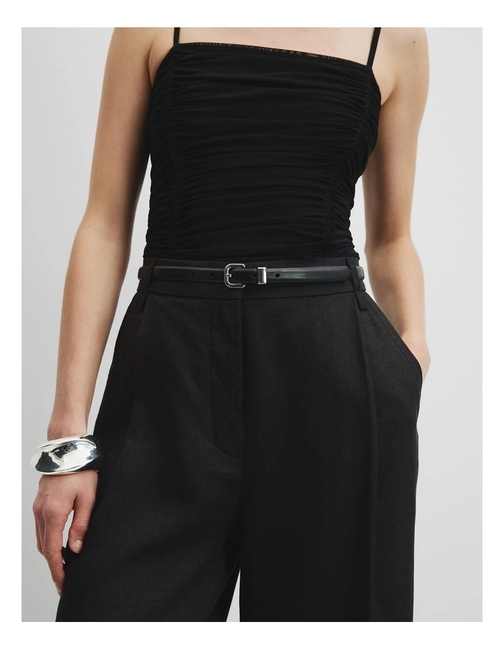Bold Square Belt in Black image 2